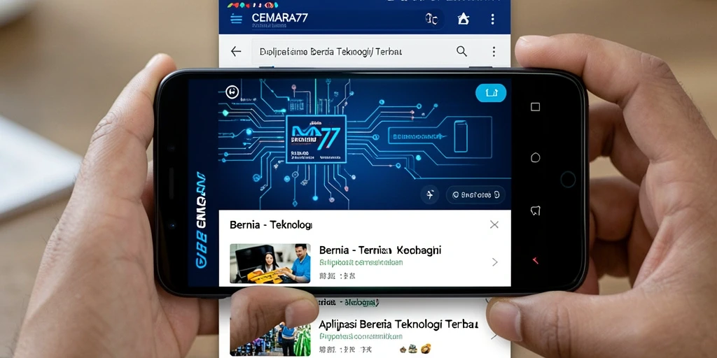 Tampilan antarmuka CEMARA77 yang modern dan menarik.