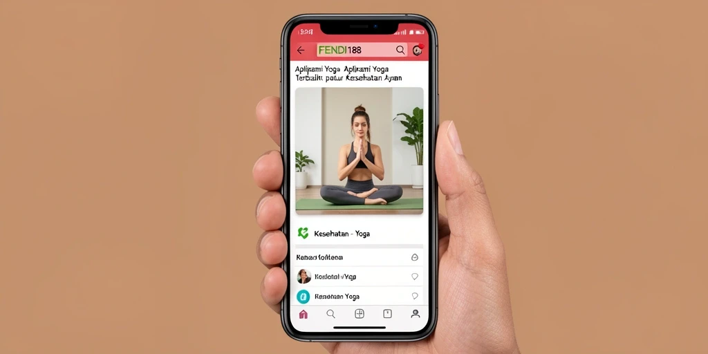 Tampilan antarmuka pengguna FENDI188 yang mudah digunakan untuk latihan Yoga.