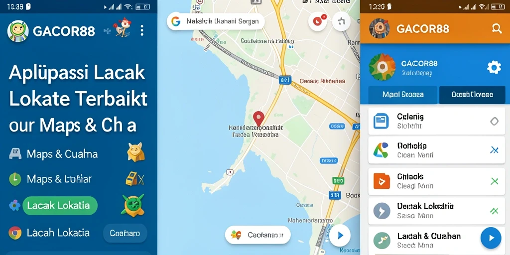 Antarmuka GACOR88 yang menampilkan fungsi lacak lokasi dengan jelas.