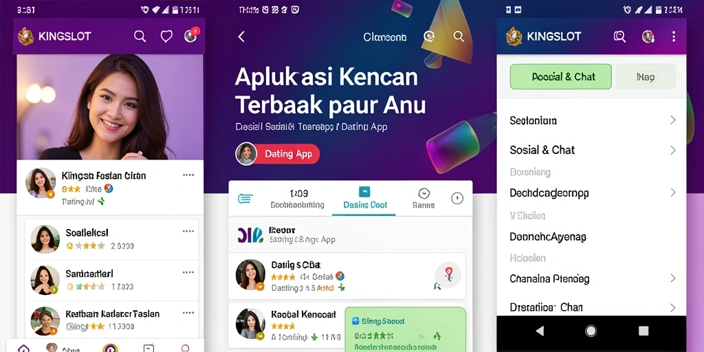 Tampilan antarmuka KINGSLOT yang menarik dan fungsional.