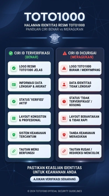 Tampilan kanal resmi toto1000